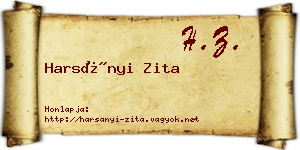 Harsányi Zita névjegykártya